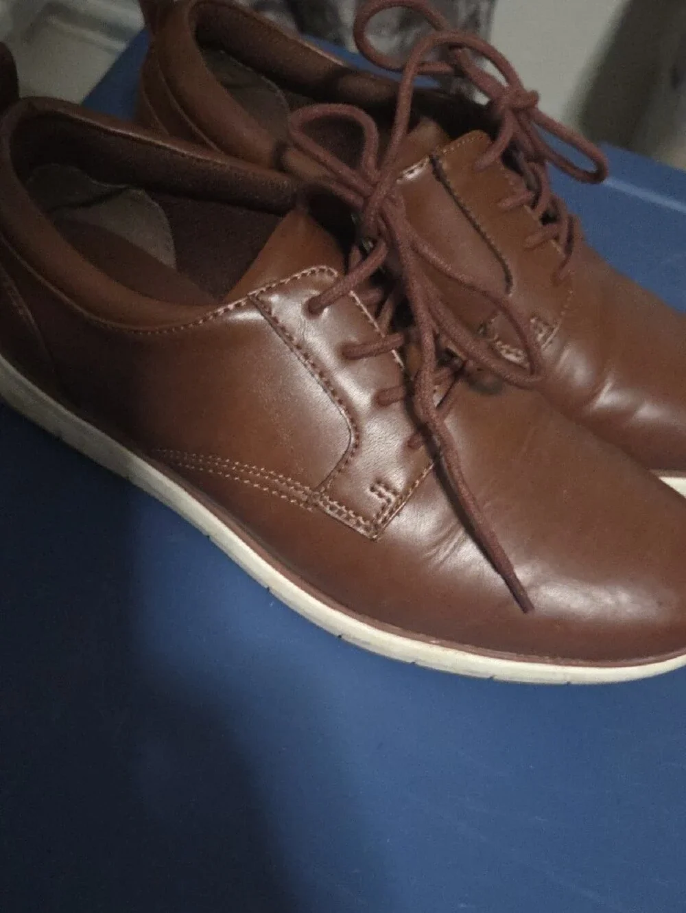 Goodfellow & Co Brown Leather Lace-Up Oxfords